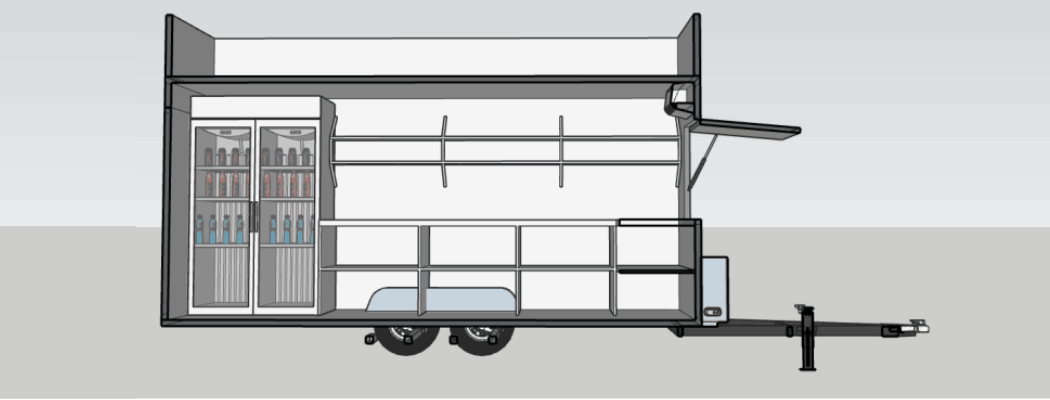mobile flower trailer design